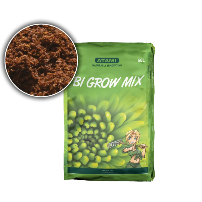 Bi Grow Mix - Substrat Équilibré avec Fibres de Coco pour Culture Intérieure et Extérieure
