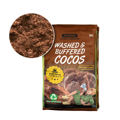 Washed & Buffered Cocos - Substrat Neutre en Fibres de Coco pour Semis et Boutures | Idéal Culture Intérieure