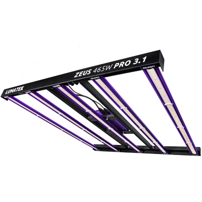 Panneau LED Horticole Lumatek Zeus 465W Pro - Efficacité 3.1 µmol/J Full Spectrum Dimmable pour Culture Indoor 120x120 cm