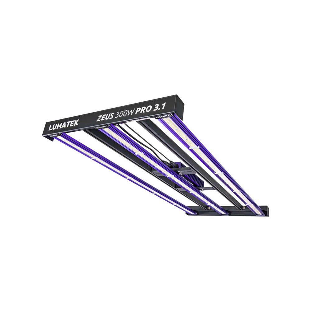 Panneau LED Lumatek Zeus 300W Pro 3.1 - Full Spectrum Dimmable Modulaire 3.1 µmol/J pour Petits Espaces 120x60 cm